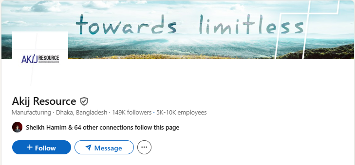 Akij Resource LinkedIn